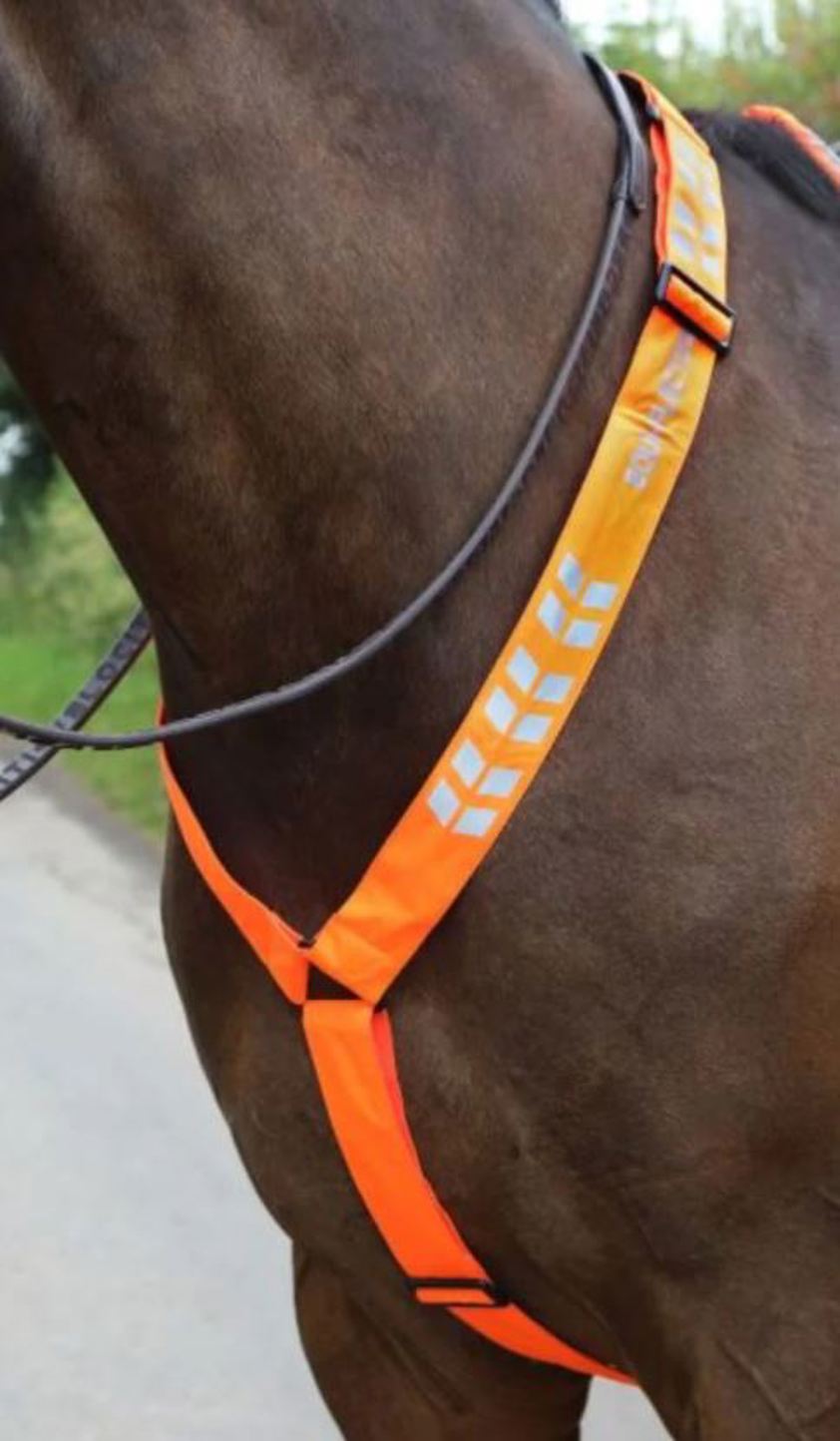 Orange Equi-Flector Breastplate