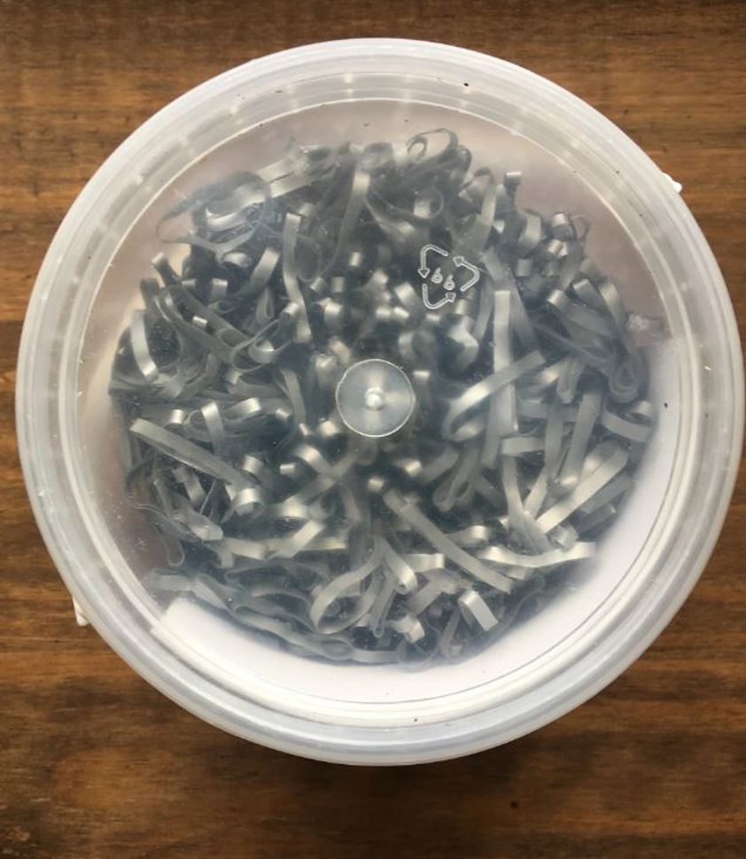 Silver Rhinegold Silicone Plaiting Bands