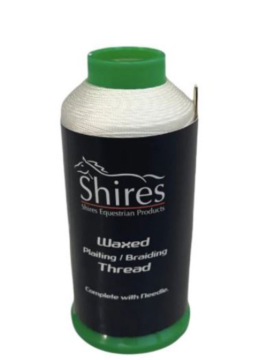 White Shires Plaiting Thread Reel