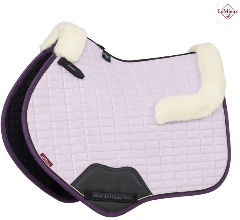 Lilac LeMieux Merino Suede CC Saddlecloth