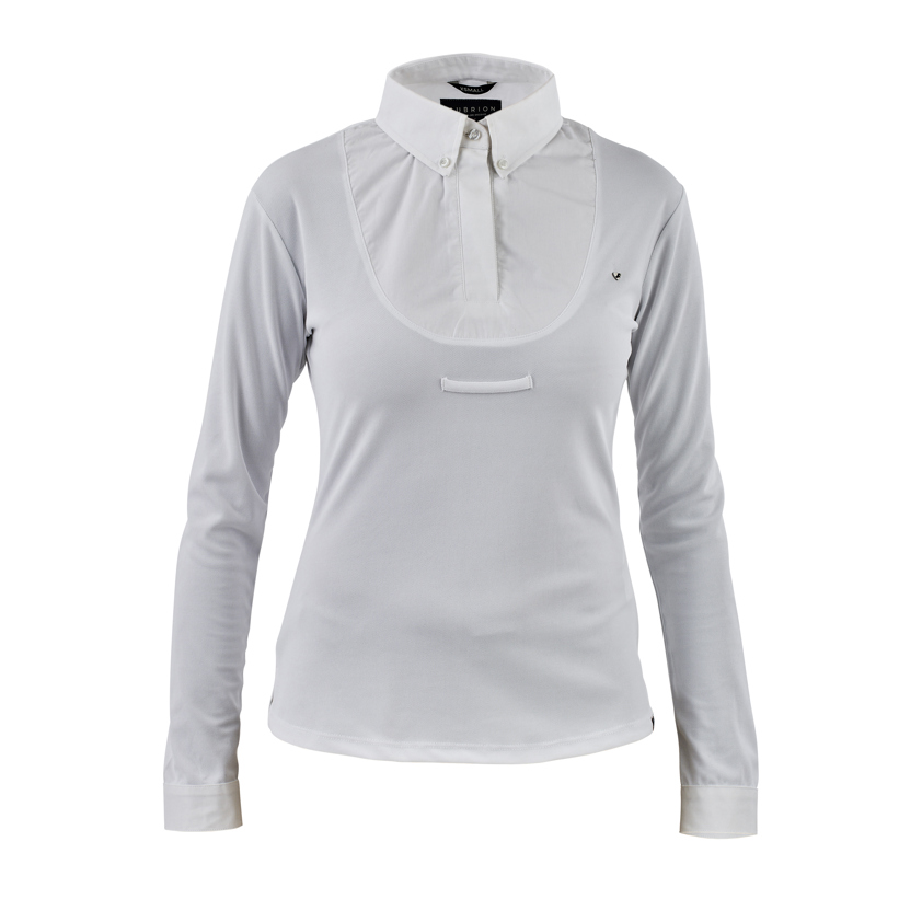 White Aubrion Long Sleeve Tie Shirt