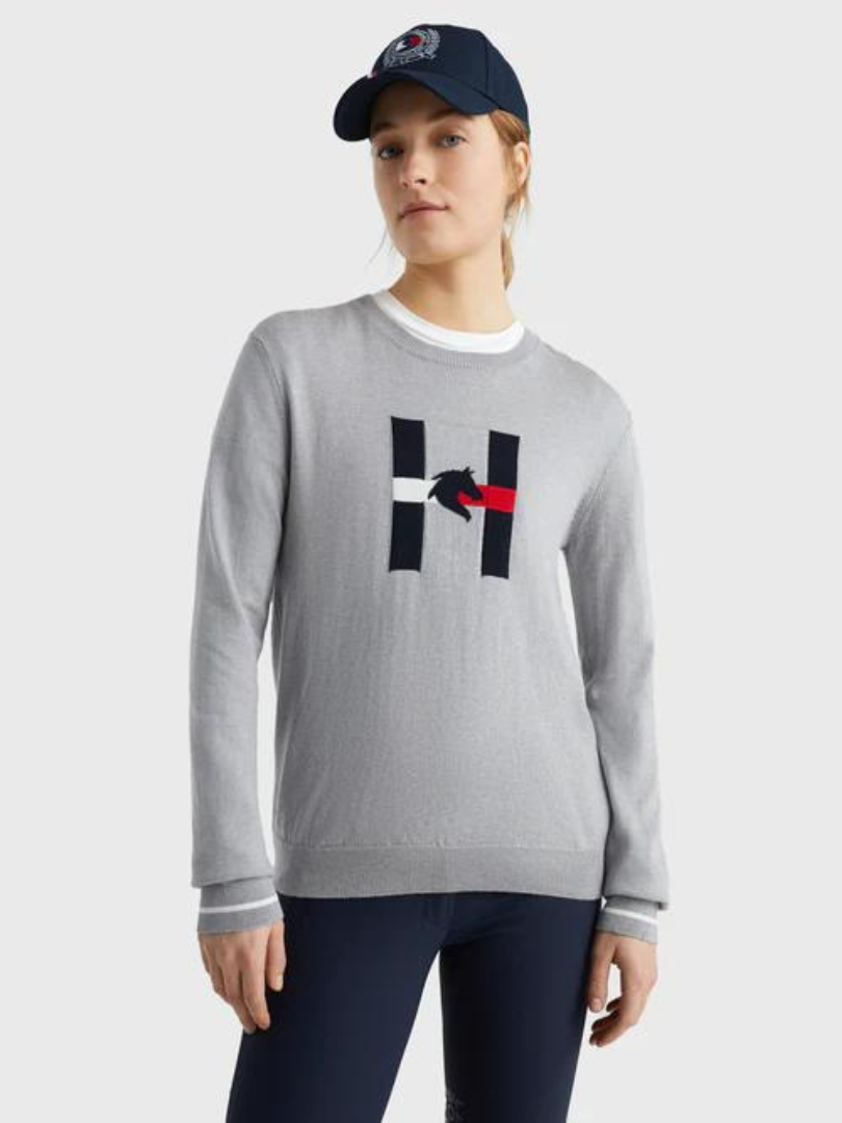 Grey MÃ©lange Tommy Hilfiger Summer Knit Sweater