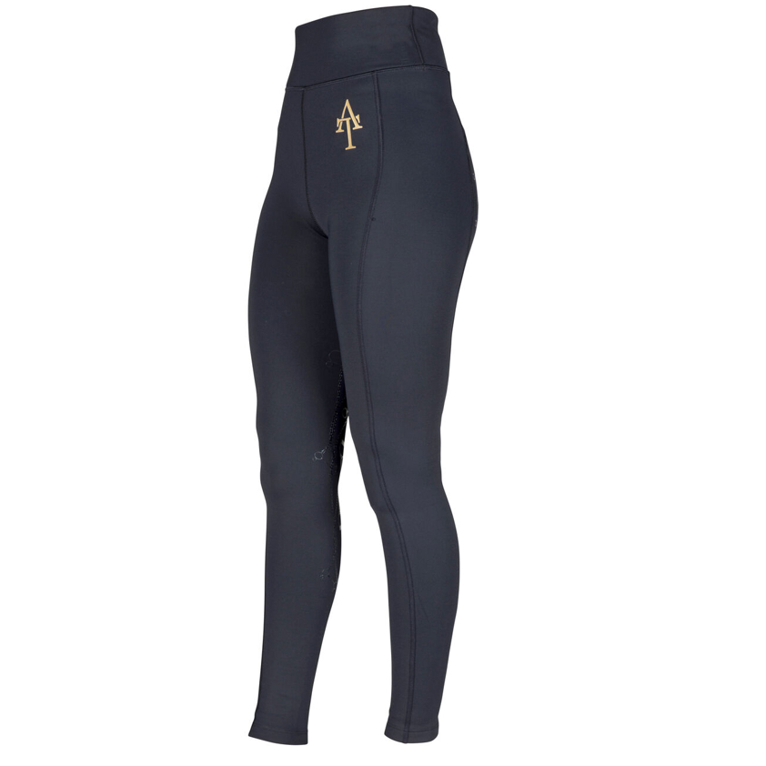 Green Aubrion Team Winter Riding Tights - Yr