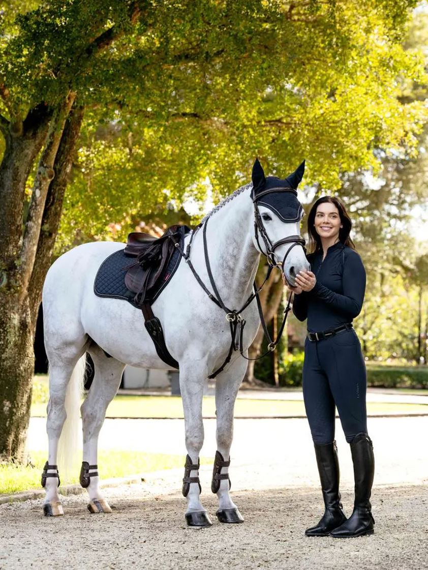 Navy LeMieux Brilliance Close Contact Saddlecloth