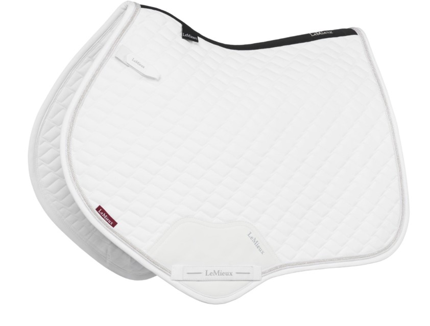 White LeMieux Brilliance Close Contact Saddlecloth