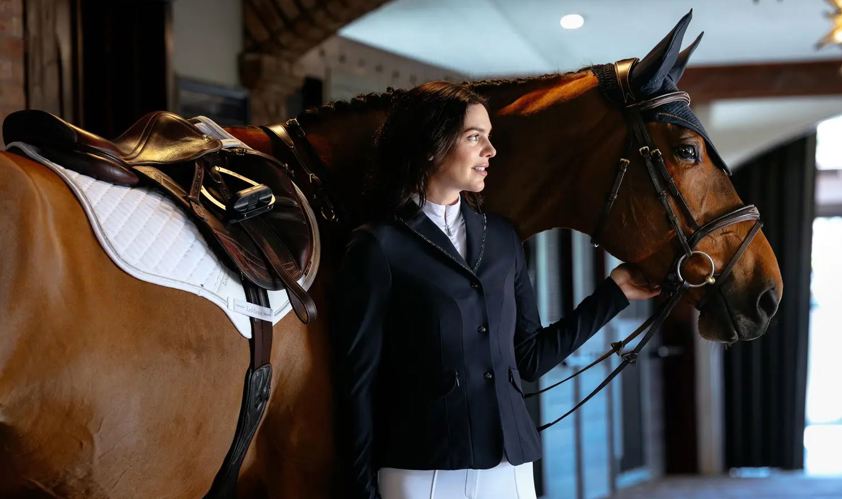 White LeMieux Brilliance Close Contact Saddlecloth