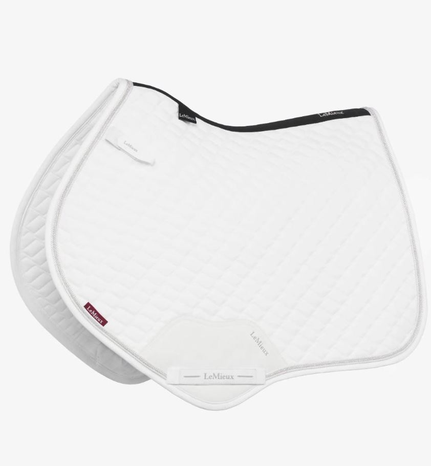 White LeMieux Brilliance Close Contact Saddlecloth