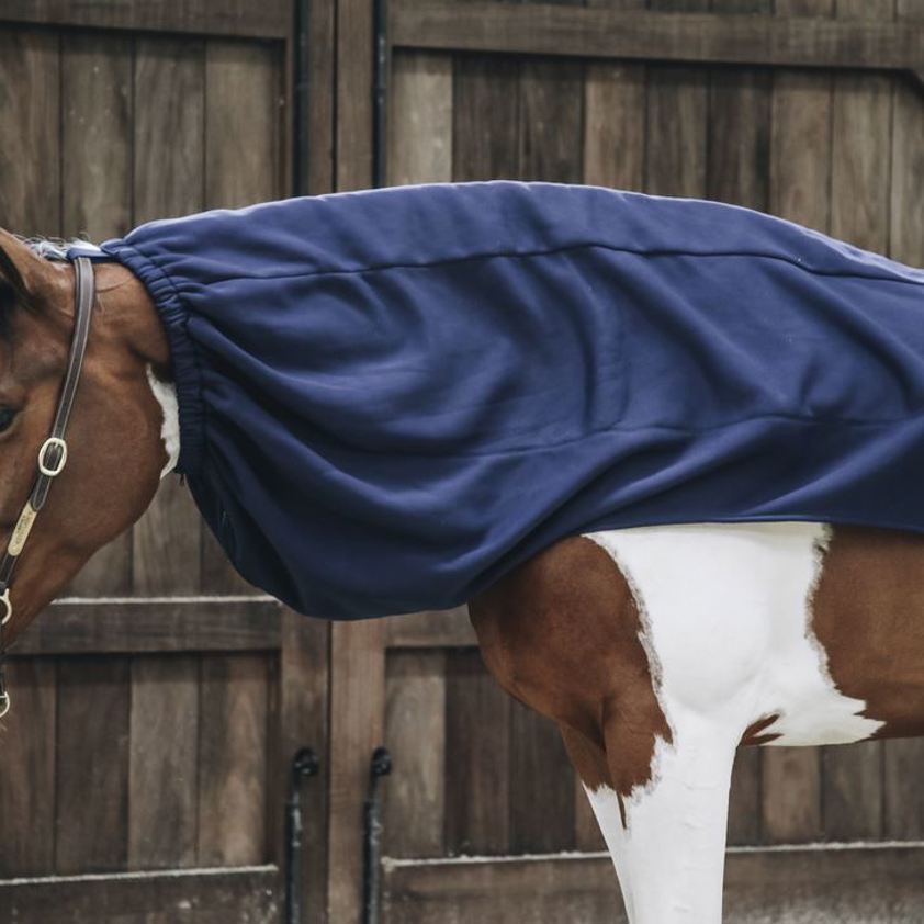 Navy Kentucky Cooler Fleece Horse Scarf