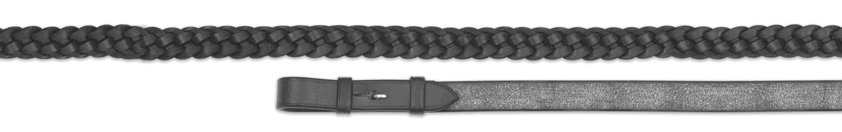 Black Velociti GARA Plaited Leather Reins