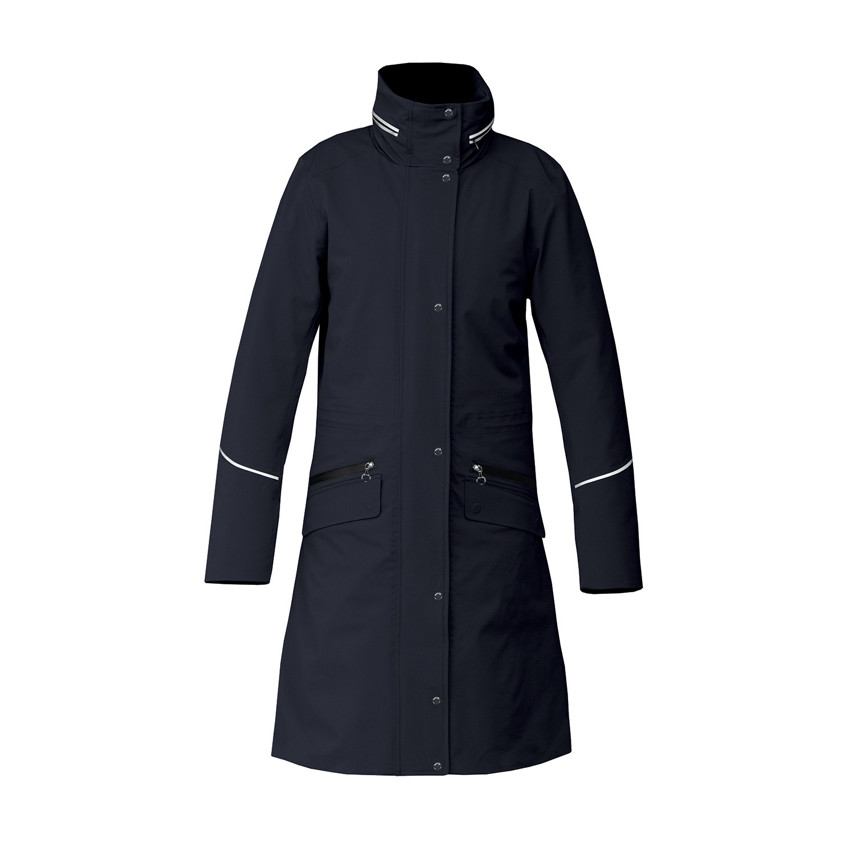 Midnight Navy Equetech Utopia Long Waterproof Riding Coat