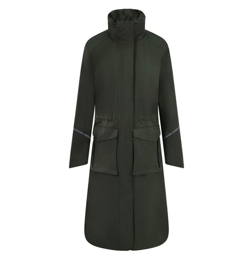 Luxe Alpine Green Equetech Utopia Long Waterproof Riding Coat