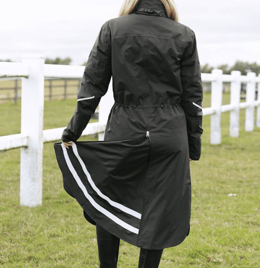 Luxe Alpine Green Equetech Utopia Long Waterproof Riding Coat