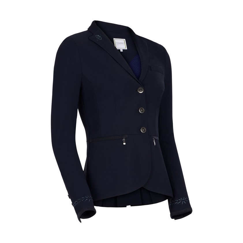 Navy Samshield Victorine Embroidered Show Jacket