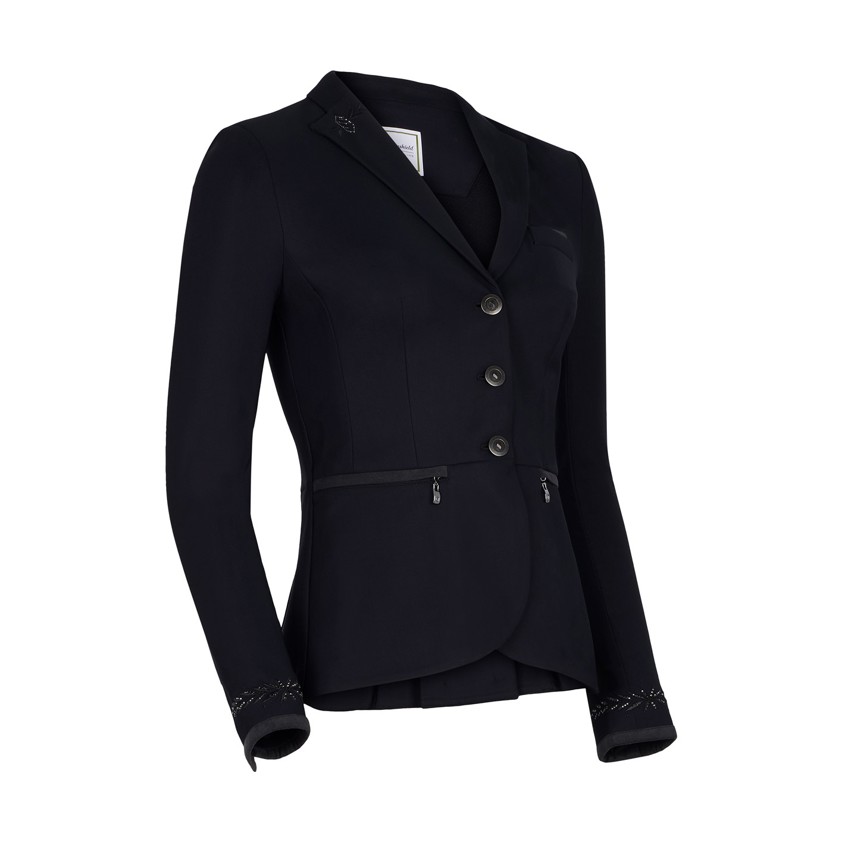 Black Samshield Victorine Embroidered Show Jacket