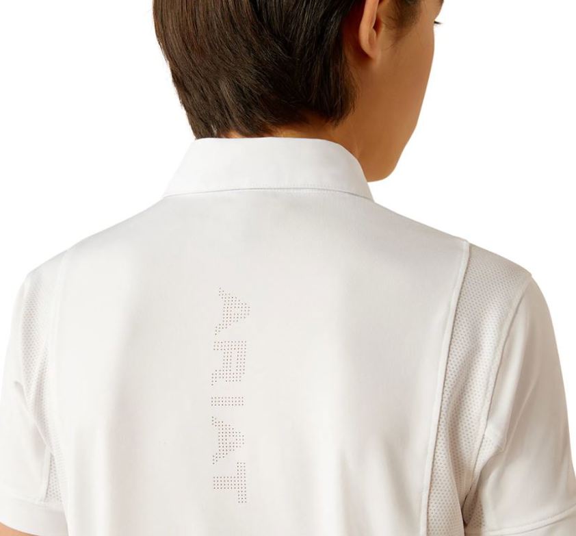 White Ariat Youth Tek Show Shirt