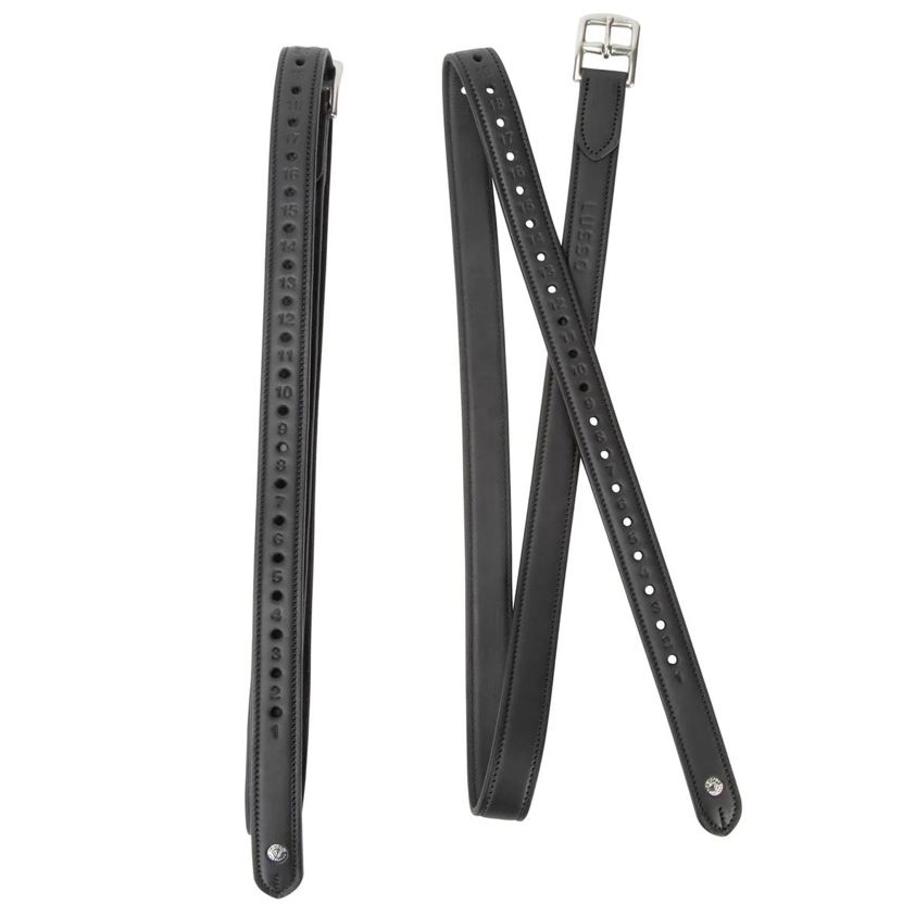 Black Velociti Lusso Non Stretch Stirrup Leathers