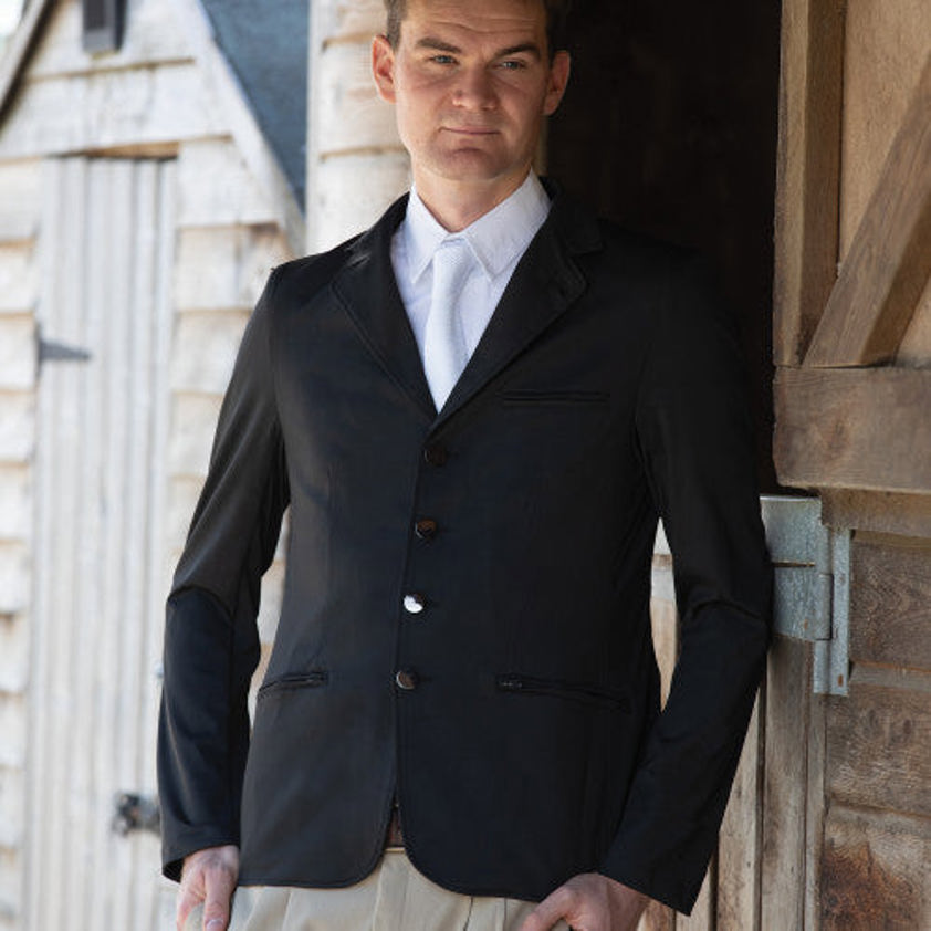 Black Equetech Mens Wyatt Competition Jacket.