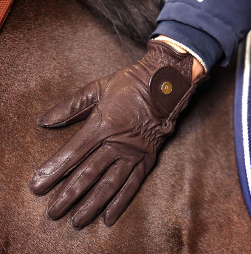Brown Aubrion Estade Riding Gloves