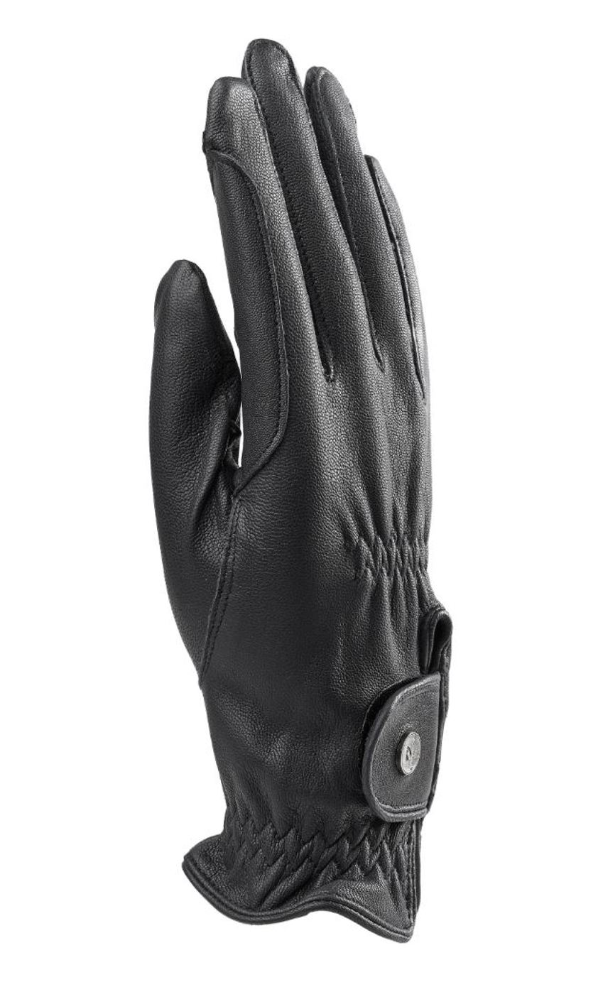 Black Aubrion Estade Riding Gloves