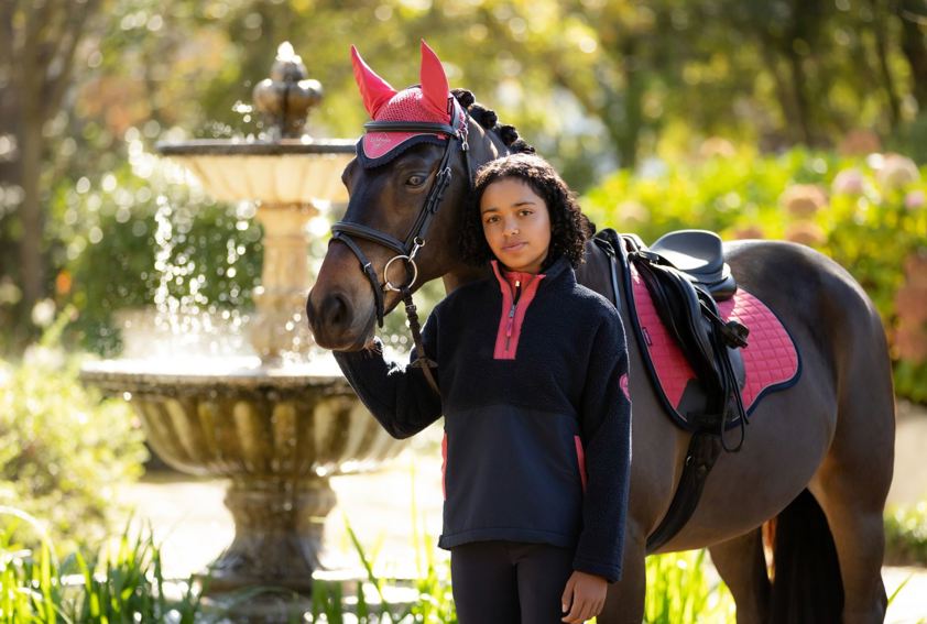 Navy LeMieux Young Rider Tammy Teddy Fleece