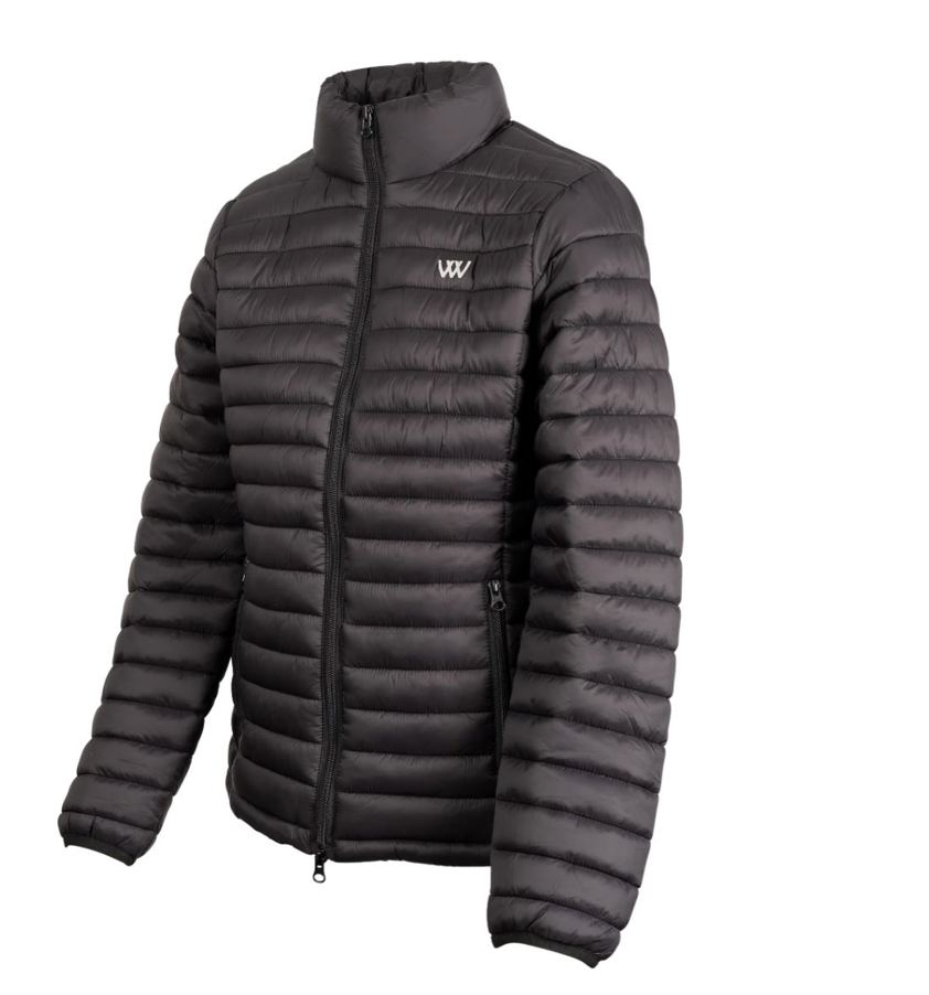 Black Woof Wear Heated Jacket With Battery Pack