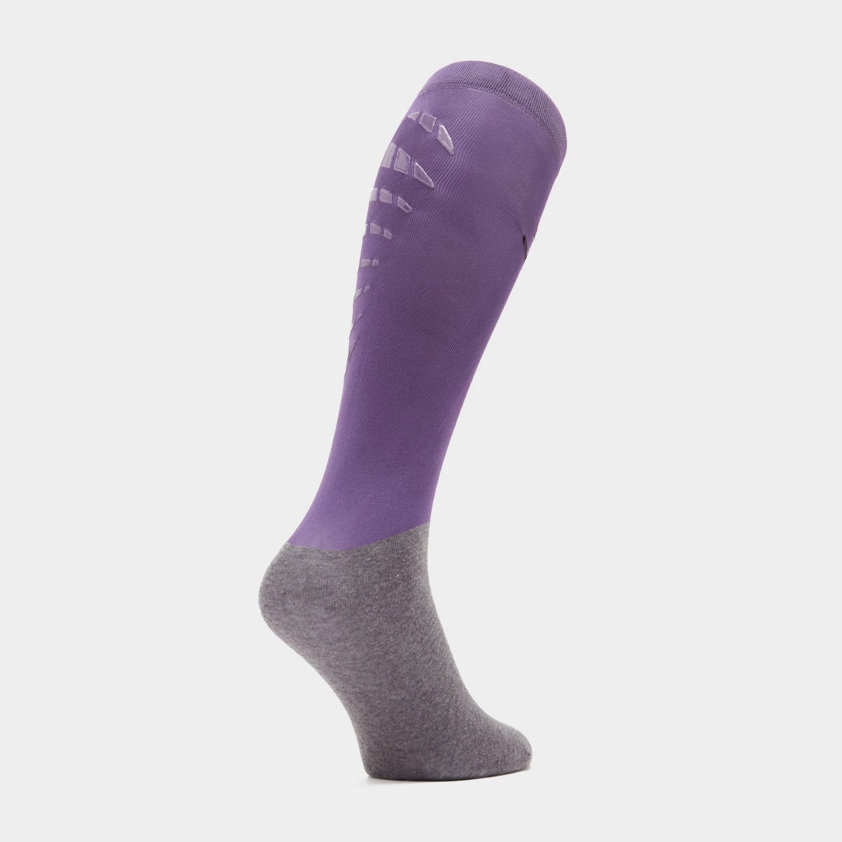 Violet/Silicone Grip Comodo Junior Technical Riding Socks