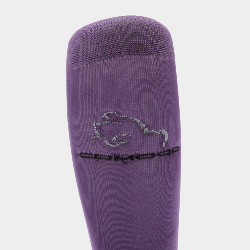 Violet/Silicone Grip Comodo Junior Technical Riding Socks