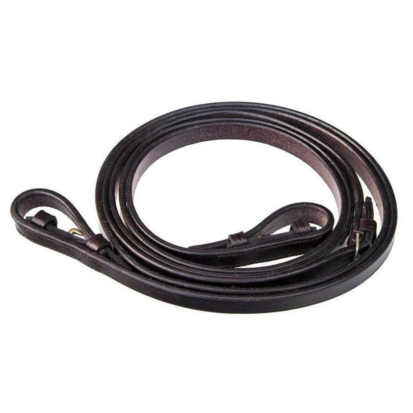 Brown Eco Rider Plain Leather Reins 1/2"