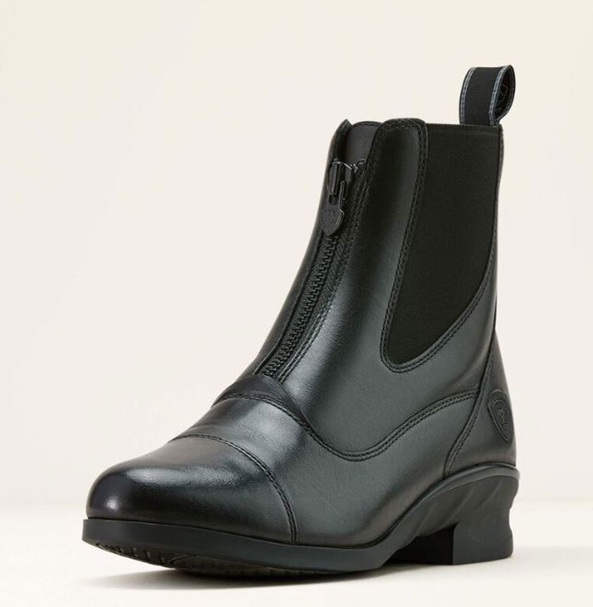 Black Ariat Heritage Zip Paddock Boot - Ladies
