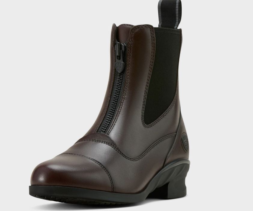 Brown Ariat Heritage Zip Paddock Boot - Ladies