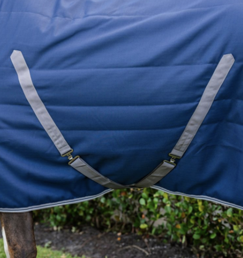 Navy/ Thunderstorm Grey Rambo Stable Rug 200g