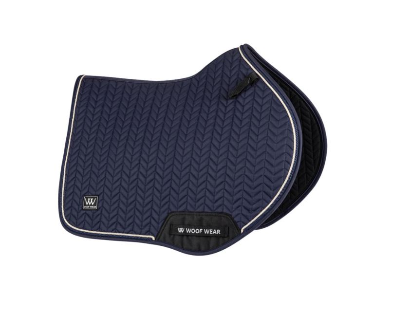 Navy Woof Wear Herringbone Close Contact Saddlecloth