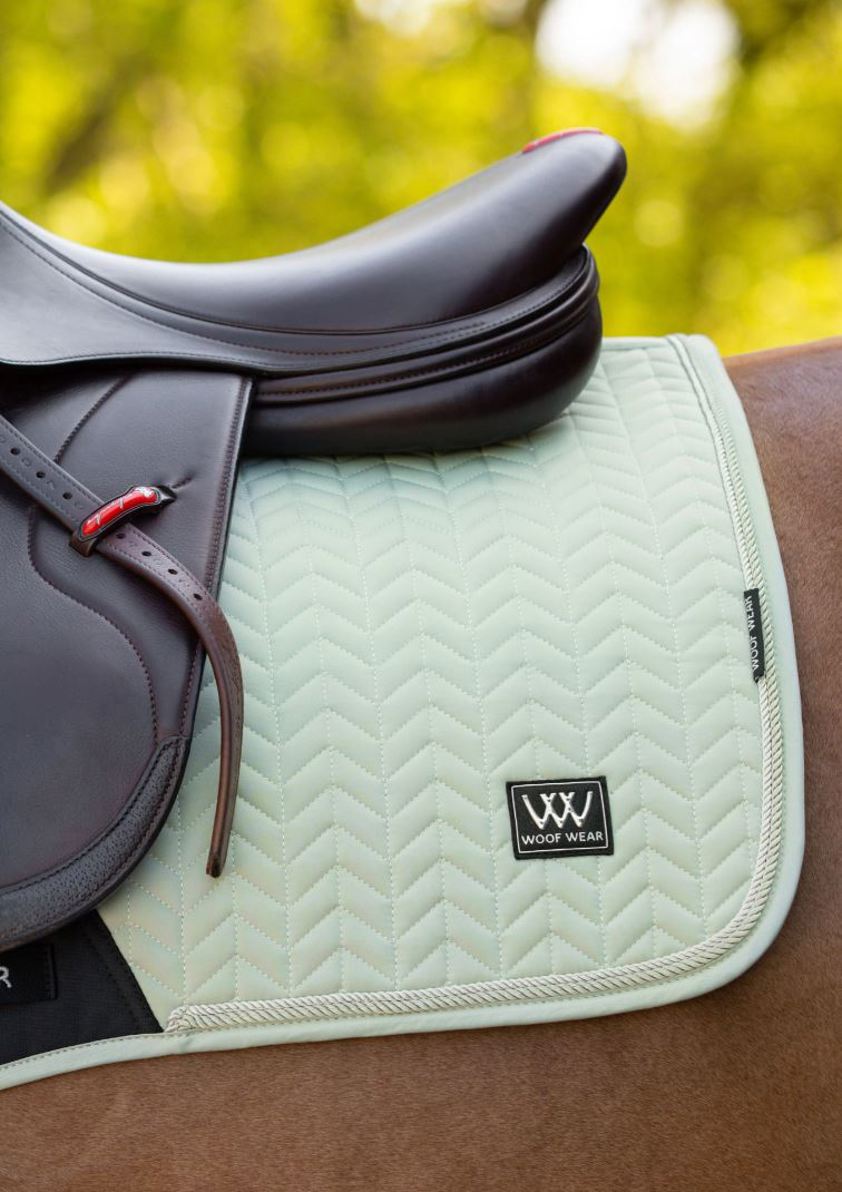 Sage Green Woof Wear Herringbone Close Contact Saddlecloth