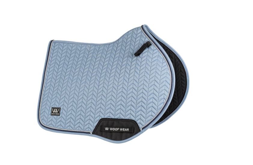 Steel Blue Woof Wear Herringbone Close Contact Saddlecloth