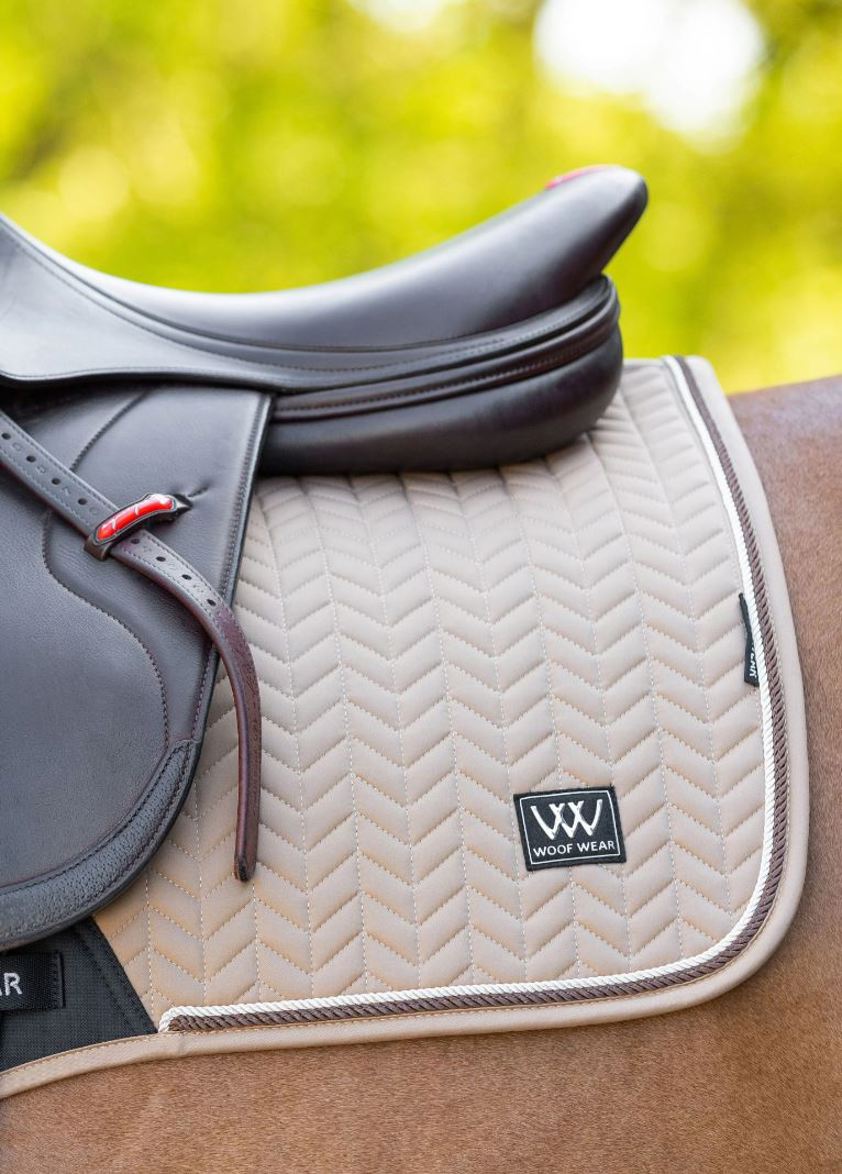 Caramel Woof Wear Herringbone Close Contact Saddlecloth