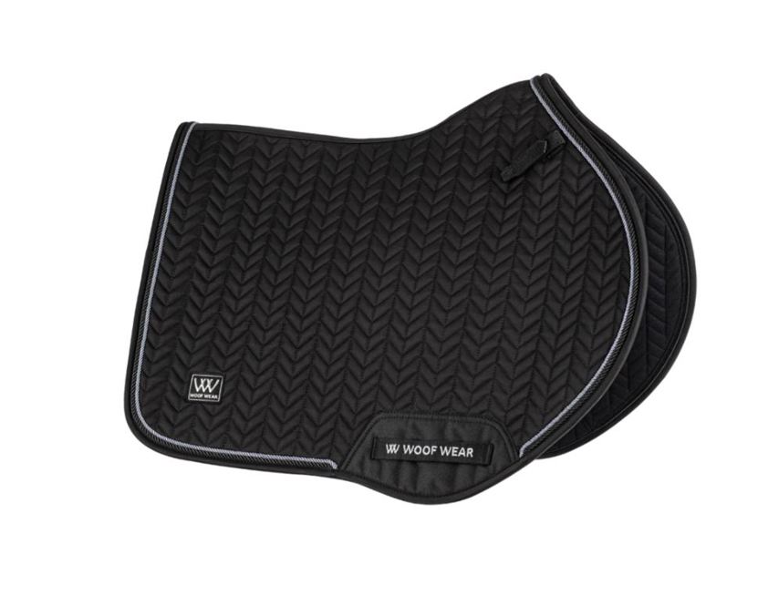 Black Woof Wear Herringbone Close Contact Saddlecloth