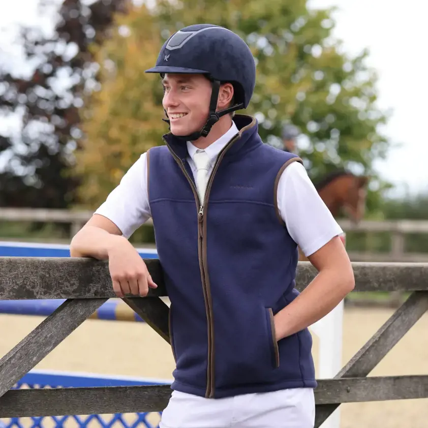 Navy Aubrion Core Fleece Gilet - Gents