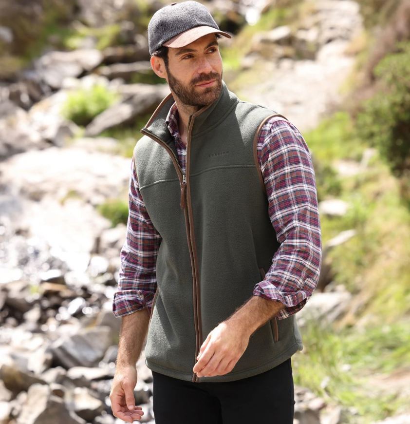 Green Aubrion Core Fleece Gilet - Gents