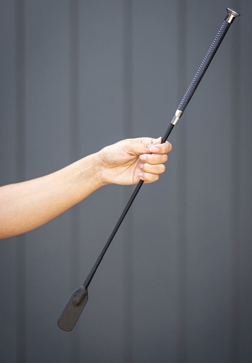 Navy/Silver Woof Wear Diamond Riding Whip