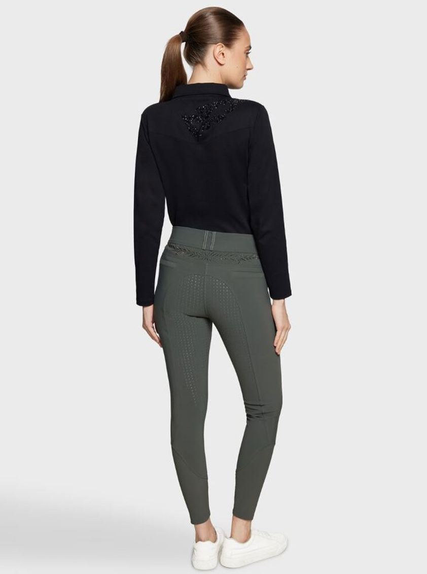 White Samshield Capucine Breech - Full Grip