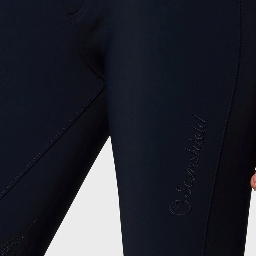 Navy Samshield Chloe Crystal Knee Grip Breeches