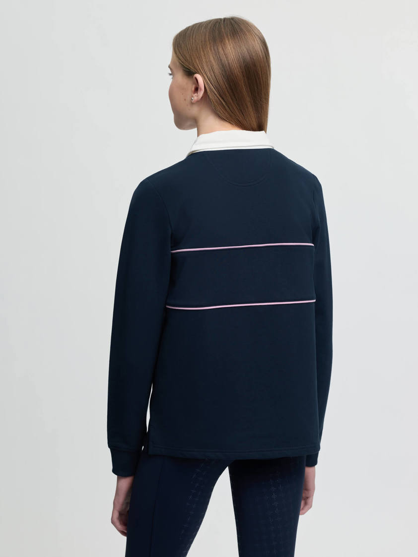 Navy LeMieux Young Rider Riley Rugby Shirt