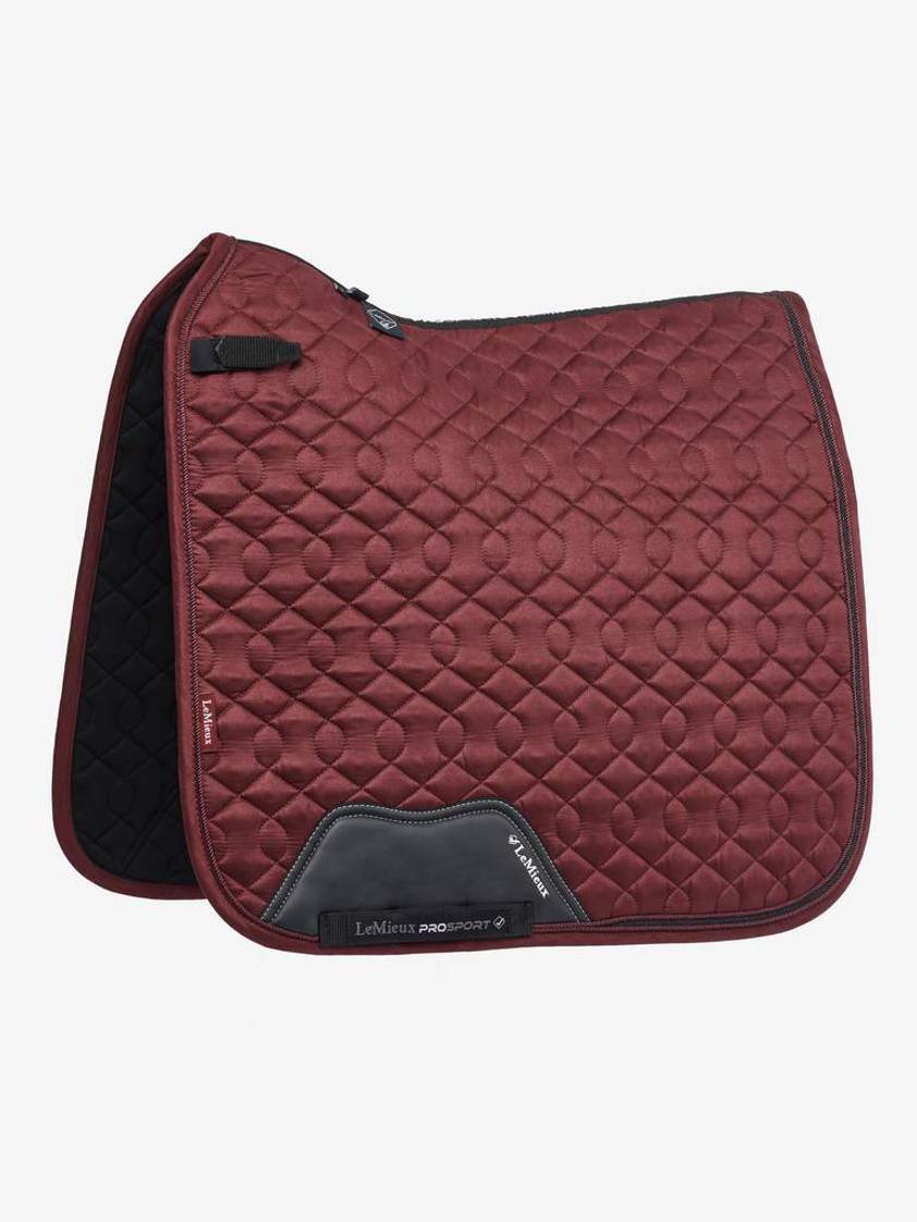 Burgundy LeMieux Crystal Suede Dressage Saddlecloth