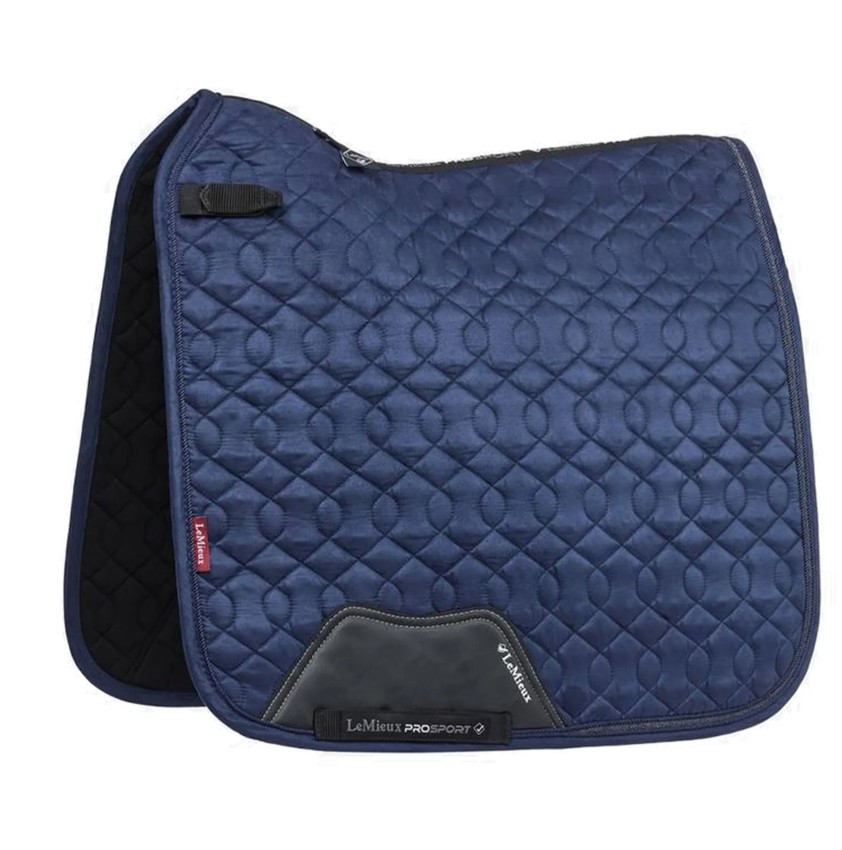 Navy LeMieux Crystal Suede Dressage Saddlecloth