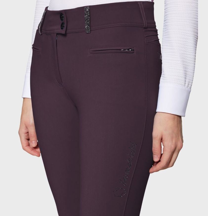 Aubergine Samshield Clara Premium Breeches - Full Grip