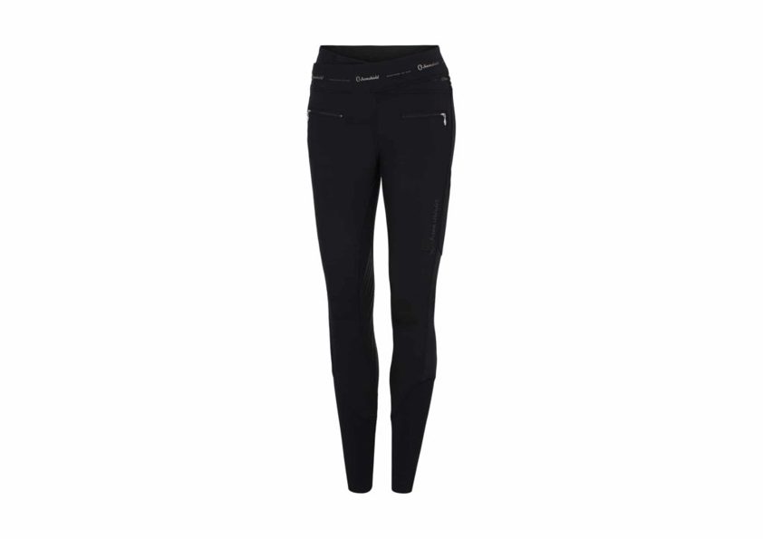 Black Samshield Alpha Fleece Knee Grip Breeches