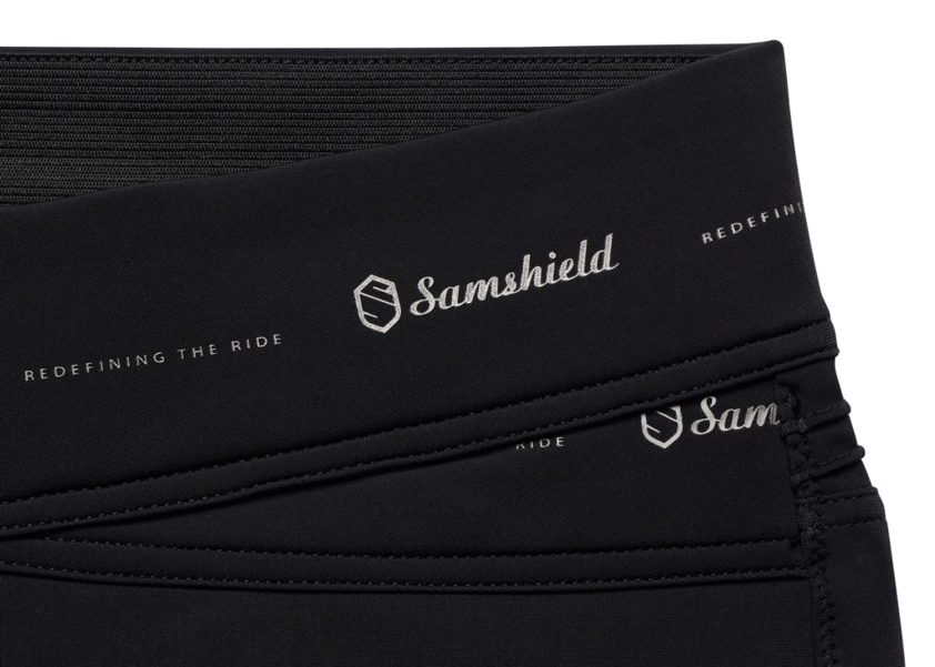 Black Samshield Alpha Fleece Knee Grip Breeches