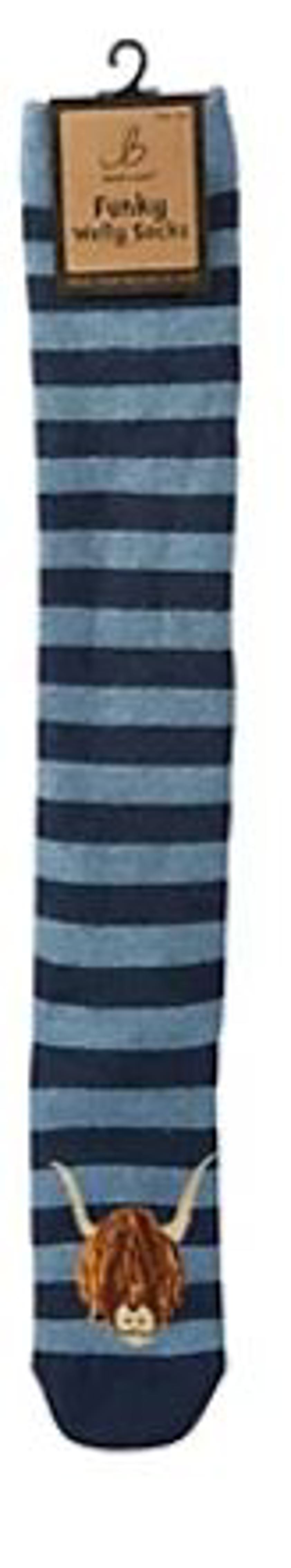 Highland Cow Head Bartleby Funky Long Socks