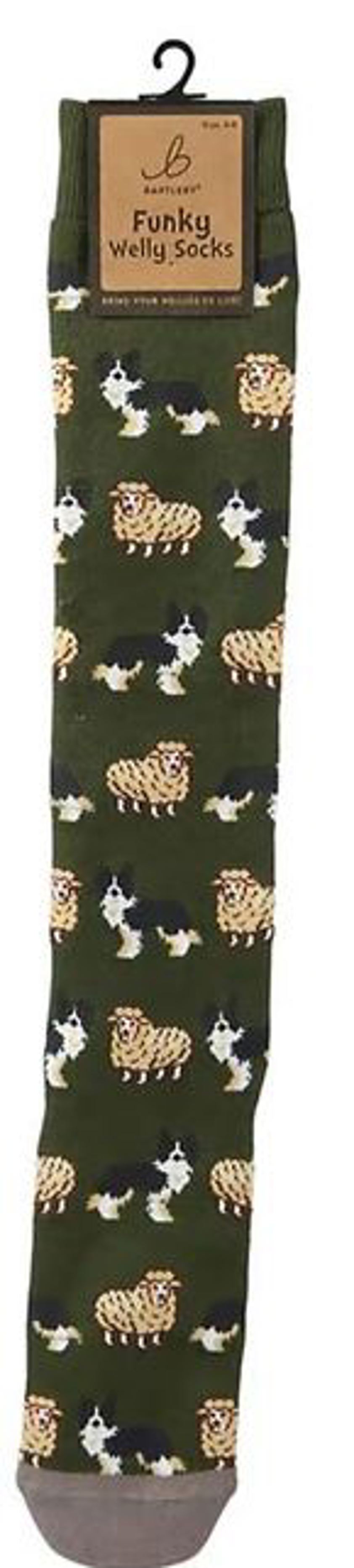 Sheep and Sheepdog Bartleby Funky Long Socks