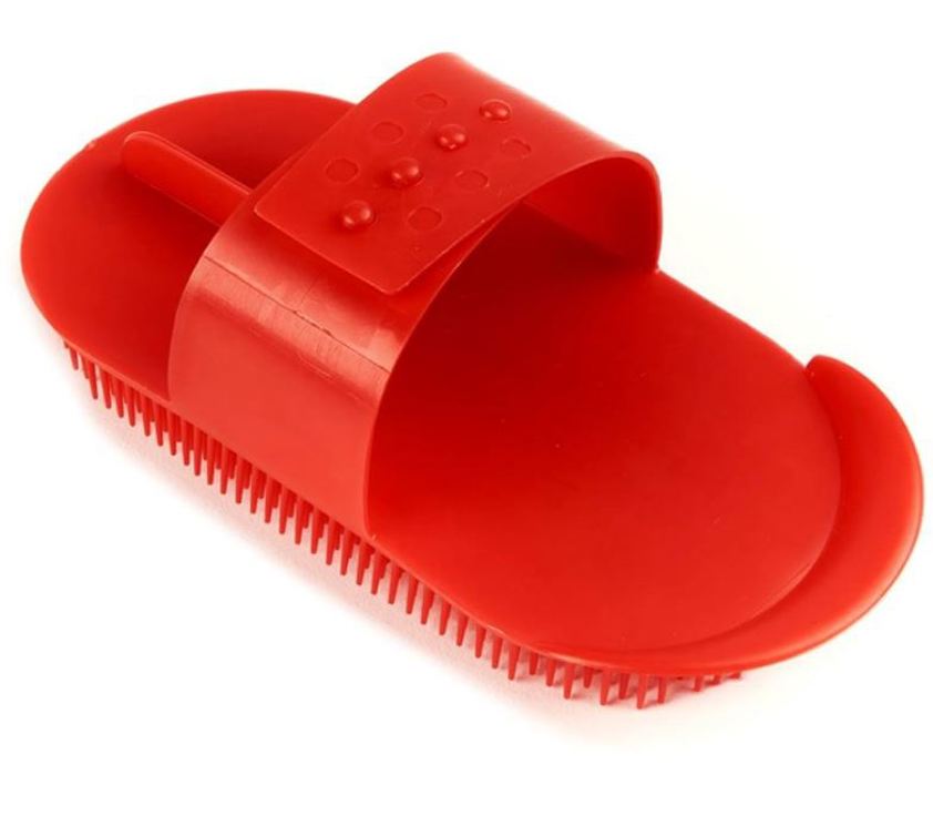 Red Shires Plastic Curry Comb